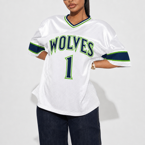 <span class=keywords><strong>Maillot</strong></span> des <span class=keywords><strong>Timberwolves</strong></span> de Minnesota édition City pour femme, coupe ample, tenue de sport, tenue de soirée, <span class=keywords><strong>maillot</strong></span> de supporter pour le jour du match, nom personnalisé, faible MOQ - Product Image 4