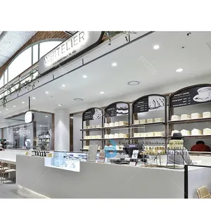 High-End-Schokoladen geschäft Kuchen Dessert Shop Innen architektur Backen Lebensmittel Display Theke und Dekoration für Mall Kiosk