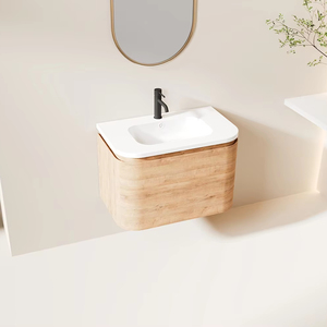 Meuble-lavabo mural moderne incurvé <span class=keywords><strong>MEBO</strong></span> pour salle de bain - Product Image 1