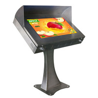Kiosque publicitaire intelligent avec écran capacitif extérieur lumineux, affichage LCD avec luminosité de 2000 cd/m² et prise en charge CMS