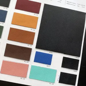 factory wholesale in stock embossed waterproof tear strength pvc leather cloth vinyl leather fabric for car seat