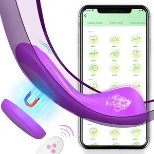 10 yoğun titreşimler ile sessiz App kontrol vibratör kadın Mini klitoral külot vibratör
