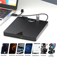Lecteur Blu-ray externe 7 en 1 USB 3.0 Type-C, lecteur de disques Blu-ray 3D, lecteur/graveur de DVD/BD, lecteur Blu-ray portable