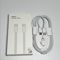 Câble USB-C vers USB-C tressé en nylon 60W/100W PD 1M à charge rapide pour iPhone 17/16/15 Pro Max, écouteurs et appareil photo