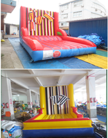 Mur collant commercial pour attrape-mouches, Mur collant gonflable et combinaisons collantes à louer, Jeux de carnaval, Divertissement de fête, Mur à velcro