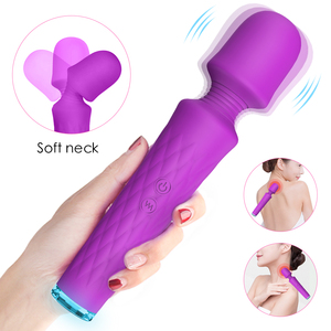 Vibrateur électrique puissant pour femmes, en silicone, mini masseur AV, stimulateur, baguette, jouets sexuels pour adultes, massage du dos - Product Image 2