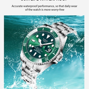 Montre LUIK, marque haut de gamme, mode, montre de plongée pour homme, étanche, date, montre de sport, montre à quartz pour homme, Relogio Masculino - Product Image 3