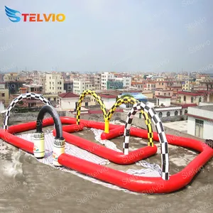 नई डिजाइन inflatable चल ट्रैक आउटडोर inflatable ट्रैक बाधा कोर्स