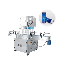 Machine de scellage rotative entièrement automatique de haute qualité pour boissons et jus en canettes, avec économie d'énergie et utilisation facile