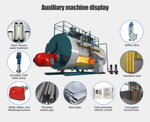 Nouvelle chaudière à vapeur industrielle au gaz GPL/gaz naturel, 0,1-20 tonnes, horizontale, à tubes de fumée, entièrement automatique, haute efficacité, faible <span class=keywords><strong>entretien</strong></span> - Product Image 2