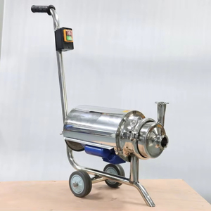0.75KW 120V/60HZ Monophasé Sanitaire En Acier Inoxydable SS304 Tri Pince Pompe <span class=keywords><strong>À</strong></span> Lait Pompe Centrifuge Avec Chariot - Product Image 6