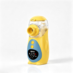 Nebulizzatore a rete manuale silenzioso a forma di pinguino, approvato CE, per inalazione, tosse, <span class=keywords><strong>asma</strong></span>, per trattamento medico domiciliare. - Product Image 6
