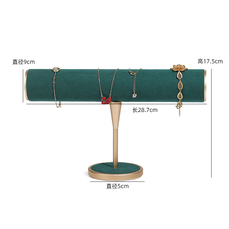 Petit présentoir à bijoux vert