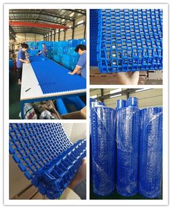 Plastik taşıma Har7920 serisi gömme ızgara dönüm plastik modüler konveyör bant - Product Image 4