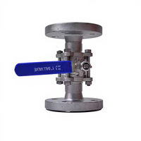 Vanne à boisseau sphérique à bride en acier inoxydable 304, manuelle, DN15-DN50, pour eau, gaz, huile, ODM, OEM, application générale
