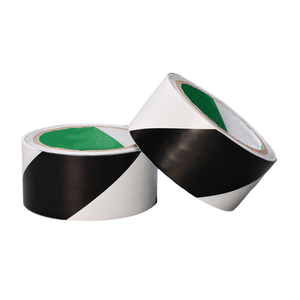 Ruban de marquage d'avertissement en PVC rayé auto-adhésif <span class=keywords><strong>rouge</strong></span> <span class=keywords><strong>et</strong></span> blanc pour danger de sol - Product Image 2