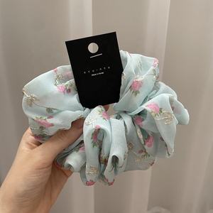 Chouchous à <span class=keywords><strong>cheveux</strong></span> en tissu plus grand, accessoires de <span class=keywords><strong>cheveux</strong></span> pour dames et filles, élastique pour <span class=keywords><strong>cheveux</strong></span>, nouvelle collection - Product Image 6