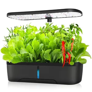 Indoor Tafel Mini Smart Plant Led Verticale Groeiende Lichte Landbouw Hydrocultuur Vierkante Container Potten Groeien Licht