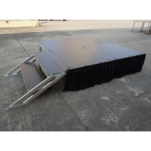 Height adjustable portable stage aluminum indoor lighting wedding stage - Product Image 4