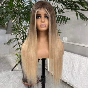 <span class=keywords><strong>Parrucca</strong></span> Completa con Base in Seta, 100% Capelli Umani, <span class=keywords><strong>Parrucca</strong></span> con Base Interamente in Seta, Capelli Cinesi, Nodi Nascosti, Effetto Cuoio Capelluto Naturale, <span class=keywords><strong>Parrucca</strong></span> con Top in Seta per Donne - Product Image 1