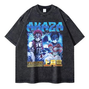 <strong>Attack</strong> <strong>on</strong> <strong>Titan</strong> printed short-sleeved <strong>T</strong>-<strong>shirt</strong>, casual summer men's streetwear. Men's <strong>T</strong>-<strong>shirt</strong>, washed and aged short-sleeved - Product Image 4