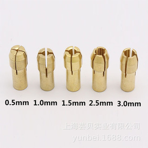Mandrin de perceuse miniature 0,5 1,0 1,5 2,5 3,0 mm en laiton auto-serrant pour perceuse manuelle et travail du bois - Product Image 4