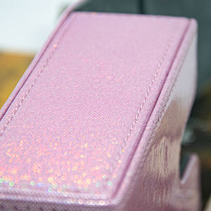 Sanseking-حافظة بطاقات التداول, حافظة بطاقات جلدية فاخرة مصنوعة من البولي يوريثان الحراري والبولي يوريثان الحراري والبولي يوريثان اللامع باللون الوردي - Product Image 3