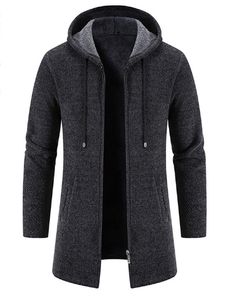 <span class=keywords><strong>Cardigan</strong></span> da Uomo Lavorato a Maglia <span class=keywords><strong>con</strong></span> <span class=keywords><strong>Cappuccio</strong></span>, Maglione Largo Oversize, Giacca e Top - Product Image 4