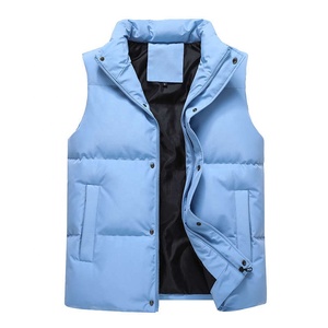 Men's Outwear Hooded Custom Warm Thick Outdoor Winter Coat Quilted Padded Puffer Vest With High Quality Fabric <strong>Lightweight</strong> <strong>Gilet</strong> - Product Image 2