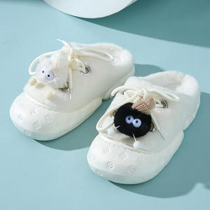 Pantofole Invernali con Suola Spessa, Carine e Alla Moda, con Pon Pon, Calde in Cotone e <span class=keywords><strong>Pelliccia</strong></span> per Ragazze - Product Image 4
