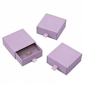 Custom Logo Wholesale Fancy Gift Box Embossing Sponge Lining Recycled Materials Rigid Magnetic Closure Sliding Drawer Jewelry - Product Image 3