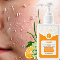 CubeSecret Gel Exfoliant Éclaircissant à l'Orange 100g Doux Non Irritant Acide Glycolique AHA Lissant et Illuminateur