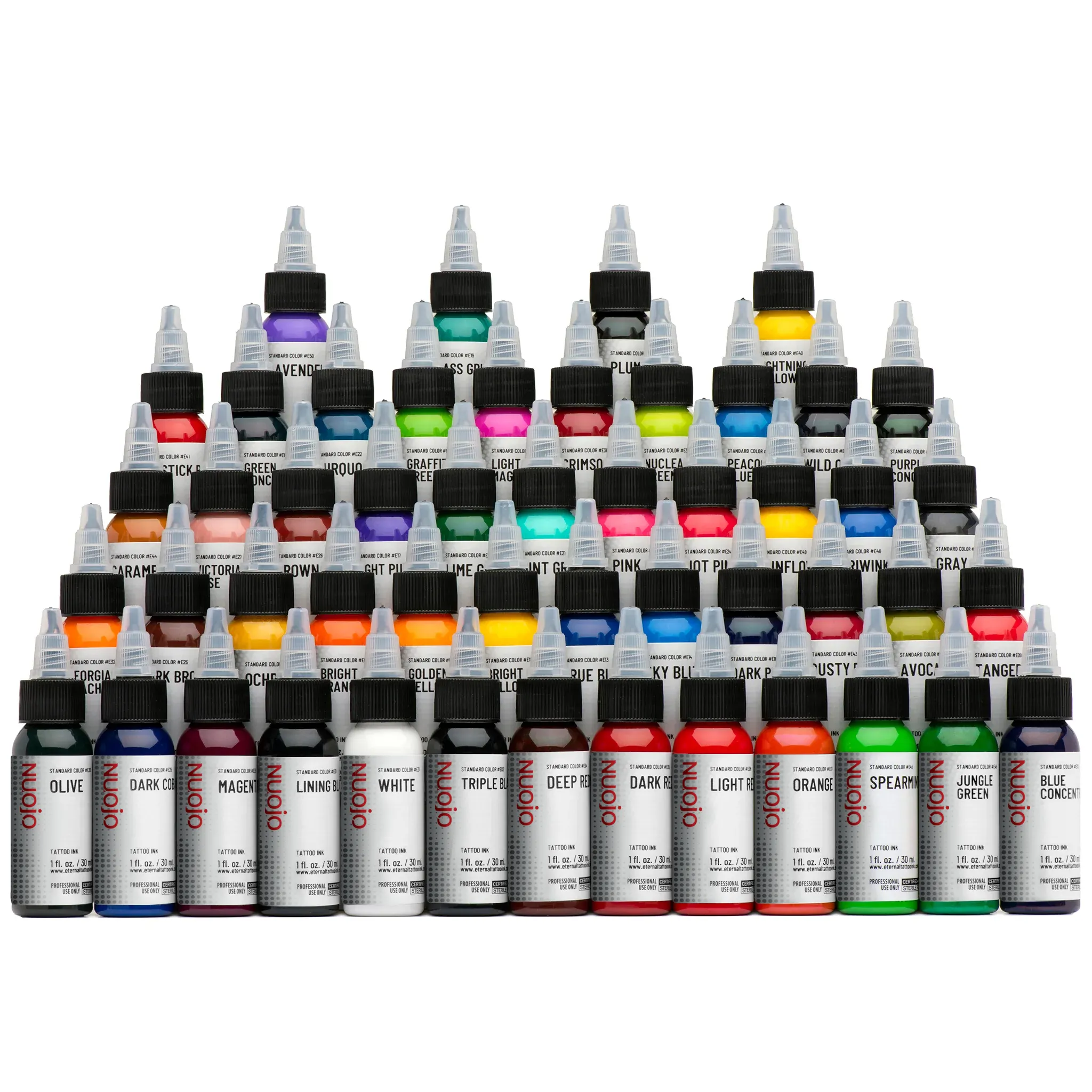 NUOJO Private Label tattoo ink set  tattoo supplies  Body art pigment tattoo ink for semi permanent Tattoos pen Machine