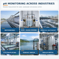 Medidor de pH/ORP Industrial en Línea, Analizador de Calidad del Agua para Piscinas, Precisión de 0.01pH, 4-20mA, RS485, Modbus RTU, IP67