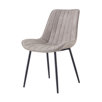 Table et chaise de salle à manger en cuir, nouvelle conception moderne, bon marché, usine de Tianjin