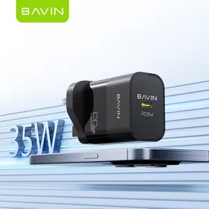 BAVIN wholesale PC992E pd 35W eu us uk android fast charging usb type c port mobile phone chargers