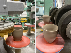 Bol à matcha en céramique blanche authentique en porcelaine Mino, fabriqué à la main, compatible lave-vaisselle - Product Image 6