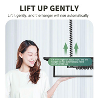 Sèche-linge électrique portable avec étendoir en aluminium Airer de balcon électronique intelligent pour le nettoyage de la salle de bain à usage domestique
