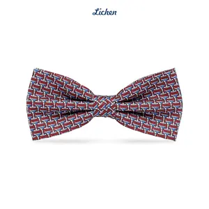 Gentlemanlike yüksek kalite papyon erkek Bowties özel Polyester dokuma masonik papyon