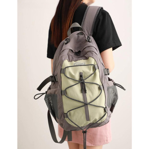 Hiking <b>Backpack</b> 18 In Adjustable Fit Large Capacity Mountaineering Travel Bag For Men Color Blocking Design - Product Image 2