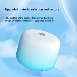 Mini altavoz portátil a prueba de agua IPX7, altavoz Led de 5W, subwoofer portátil <span class=keywords><strong>transparente</strong></span> con gradiente, uso en el baño para acampar - Product Image 4