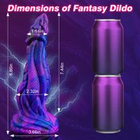 Riesiges Silikon 8,9 Zoll Monster Dragon Dildo G-Punkt Prostata Lila Fantasy Sexspielzeug Alien Knot Dildo mit starkem Saugnapf