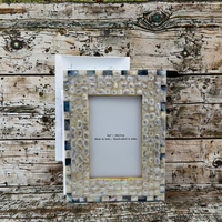 Cadre photo mural vertical moderne fait main 100 % MDF MOP 2 couleurs, lavable, vintage, léger et durable pour la décoration intérieure