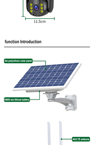 Caméra solaire Jortan 4g <span class=keywords><strong>Haut</strong></span>-<span class=keywords><strong>parleur</strong></span> Caméra PTZ Caméra de <span class=keywords><strong>surveillance</strong></span> extérieure CCTV <span class=keywords><strong>avec</strong></span> vision nocturne couleur - Product Image 2