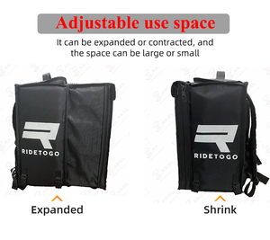Bolsa de transporte personalizada impermeable para Pizza, bolso plegable de comestibles, aislante, para entrega de alimentos - Product Image 2