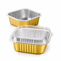 Einweg-Alufolienpfannen zum Backen, Braten & Warmhalten, Tiefe Alufolien-Backformen, Dampfgarer-Schalen, Lebensmittelzubereitung, Kuchen- & Ofenformen