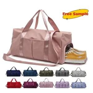 2022 nouveau designer sports et fitness humide et sec Nylon rose sac polochon grande capacité étanche sport voyage sac de sport