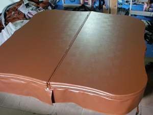 ओम विला पारंपरिक आउटडोर वाटरप्रूफ फोल्डेबल pu और एस्प फोम इन्सुलेशन गर्म टब स्विमिंग पूल कवर - Product Image 3