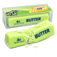 Jouet Squishy en Mousse PU en Gros, Barre de Beurre Croustillante à Remontée Lente avec Couche Extérieure Croustillante pour Soulagement du Stress