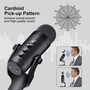 Gran oferta Jmary MCPW8 USB inalámbrico profesional entretenimiento en el hogar micrófono Metal estilo Material música micrófono condensador - Product Image 6